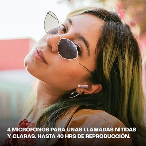 JBL Vibe Beam 2 - True Wireless Noise Cancelling Earbuds Pure Bass Sound & Smart Ambient Technology, 4mics for Crisp, Clear Calls, up to 40Hrs of Playback, IP54 Dust & Water Resist