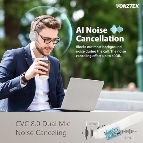 Open Ear Headphones Ultra Comfort Wireless Bluetooth 5.4 Headphones Over The Ear Earbuds with Intelligent Touch Screen Ear Hooks IPX7 Waterproof Bone Conduction Earbuds for Running