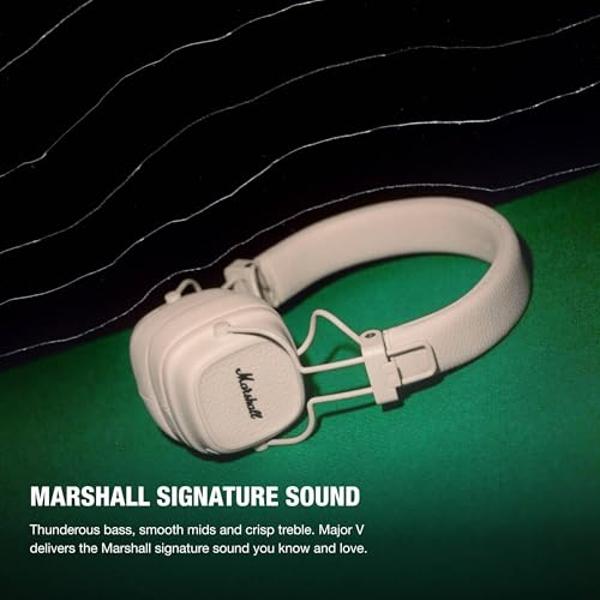 Marshall Major V On-Ear Bluetooth Headphone, Cream