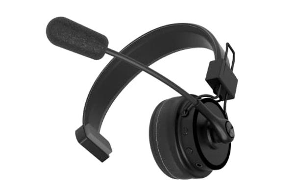 Blue Tiger Elite Ultra 2.0 Wireless Bluetooth Headset – One-Ear Piece Trucker Professional Headset - Bluetooth 5.2 Headset with Microphone – 60 Hours Talk Time, 1200 Hours Standby
