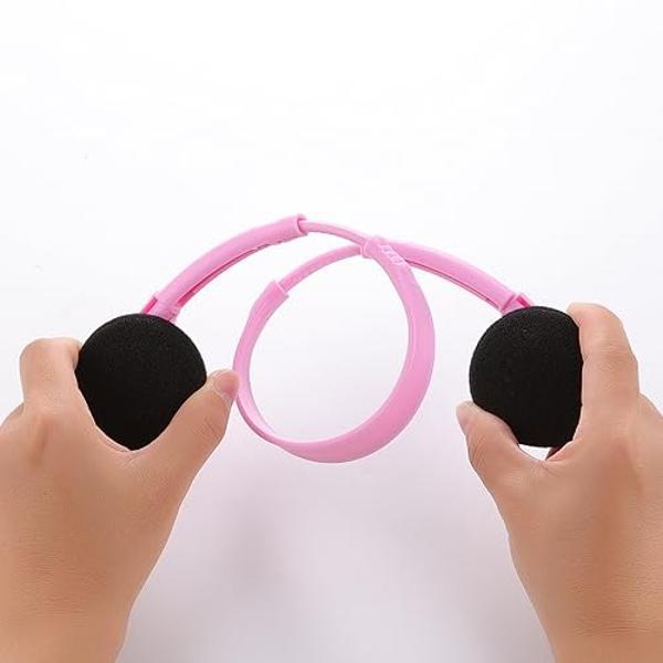EarFun K2 Kids Bluetooth Headphones, Kids Headphones with Volume Limited, 40H Playtime, Built-in Mic, Stereo Sound, Foldable Over-Ear Headphone for School/Travel/iPad/Tablet, Pink