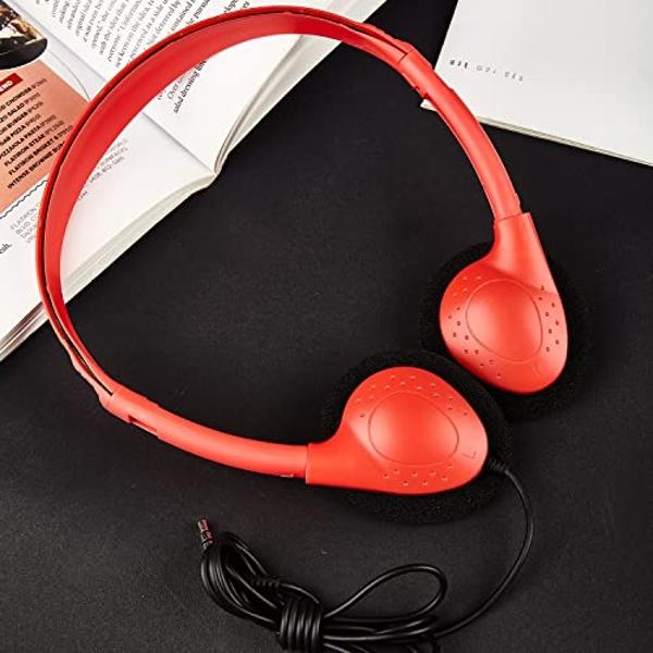 iClever 2 Pack Kids Headphones with Sharing Splitter - HS22 Safe Volume Limited - HD Microphone Tangle-Free Foldable Stereo Wired Headphones for Kids Teens for School/Tablet/Travel