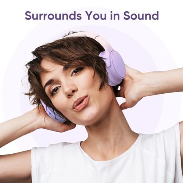 Vonztek Wireless Headset，Bluetooth Headset with Microphone Noise Cancellation Wireless Headphones with USB Dongle Connection and Microphone Mute for PC/Laptop/Smartphone/Teams/Home