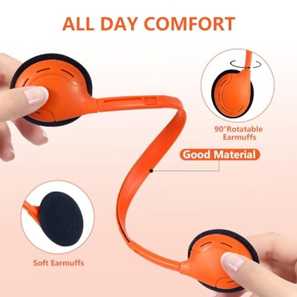 Kinivo BTH240 Bluetooth Headphones (Black, On-Ear, Wireless Music, Hands-Free Calling, Built-in Mic, Foldable, Travel Bag)