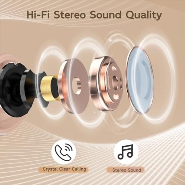 Wireless Ear buds Bluetooth Earbuds Wireless Charging Case Waterproof Headphones Built in Microphone Stereo Bass 64H Playback LED Power Display for iPhone Android Phones Computer S