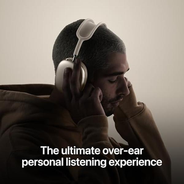 Apple AirPods Max Wireless Over-Ear Headphones, Pro-Level Active Noise Cancellation, Transparency Mode, Personalized Spatial Audio, USB-C Charging, Bluetooth Headphones for iPhone 