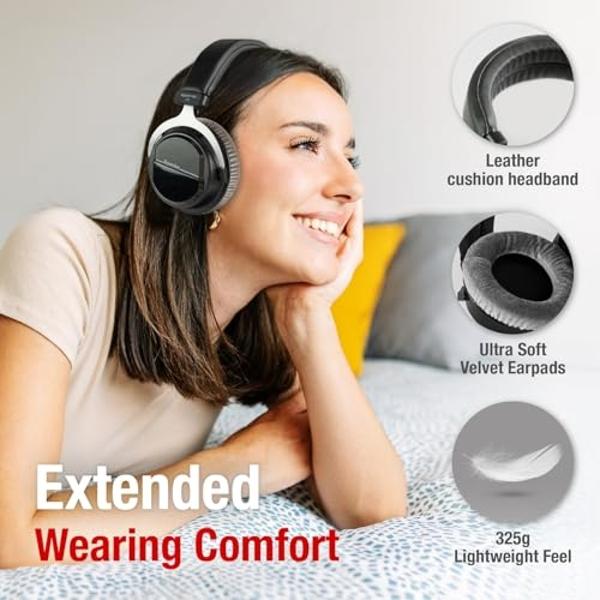 Superlux HD 660PRO, 150 ohms, Studio Recording Headphones Wired, Professional Closed-Back Headphones with 40mm Neodymium Drivers and Solid Bass, 3.5mm Jack for Recording Music, Pod