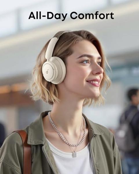 Soundcore Q30 by Anker, Hybrid Active Noise Cancelling Headphones, Multiple Modes, Hi-Res Audio, Custom EQ via App, 50H Playtime, Comfortable Fit, Bluetooth, Multipoint Connection