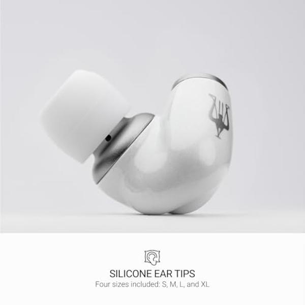 MEZE AUDIO ALBA | Wired Earbuds in-Ear Monitor Headphones for Audiophiles | USB-C Adapter Included | Smartphone Compatible | Noise Isolating | Ergonomic Metal Chassis
