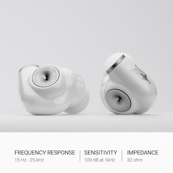 MEZE AUDIO ALBA | Wired Earbuds in-Ear Monitor Headphones for Audiophiles | USB-C Adapter Included | Smartphone Compatible | Noise Isolating | Ergonomic Metal Chassis