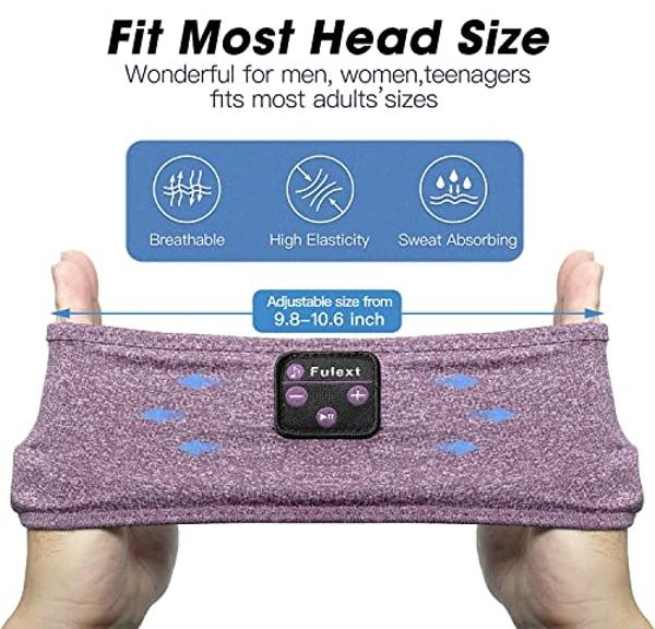 Lavince Sleep Headphones Bluetooth Sports Headband, Wireless Sports Headband Headphones with Ultra-Thin HD Stereo Speakers Perfect for Workout,Jogging,Yoga,Insomnia,Side Sleepers,A