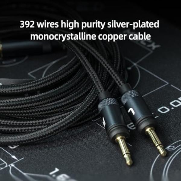 FiiO FT3 HiFi Studio 32ohm Wired Over-Ear/Open-Back Headphone, 60mm High-Performance Dynamic Driver Headset 3.5mmSE/4.4mm/6.35mm for Audiophiles/Stereo, Great-Sounding (32ohm)