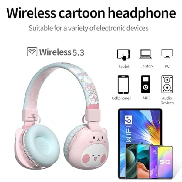 PHILIPS H6509 Wireless Headphones,Over-Ear Bluetooth Headphones with Noise Canceling Pro,Dynamic Bass,70H Battery Life,Fast Charging,Soft Ear Cups,Bluetooth 5.3, Multipoint Connect