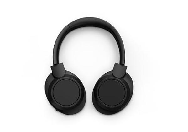 PHILIPS H6509 Wireless Headphones,Over-Ear Bluetooth Headphones with Noise Canceling Pro,Dynamic Bass,70H Battery Life,Fast Charging,Soft Ear Cups,Bluetooth 5.3, Multipoint Connect