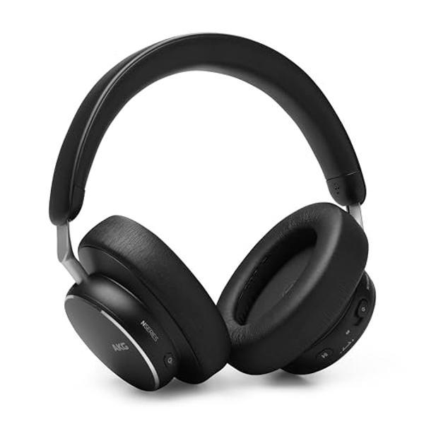 AKG N9 Hybrid - Wireless Over-Ear Noise Cancelling Headphones, 2.4GHz USB-C dongle and BT, Hi-Res Quality AKG Sound, True Adaptive Noise Cancelling, Zoom Certified Superior Call Qu