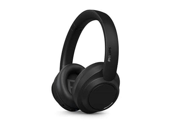 PHILIPS H6509 Wireless Headphones,Over-Ear Bluetooth Headphones with Noise Canceling Pro,Dynamic Bass,70H Battery Life,Fast Charging,Soft Ear Cups,Bluetooth 5.3, Multipoint Connect
