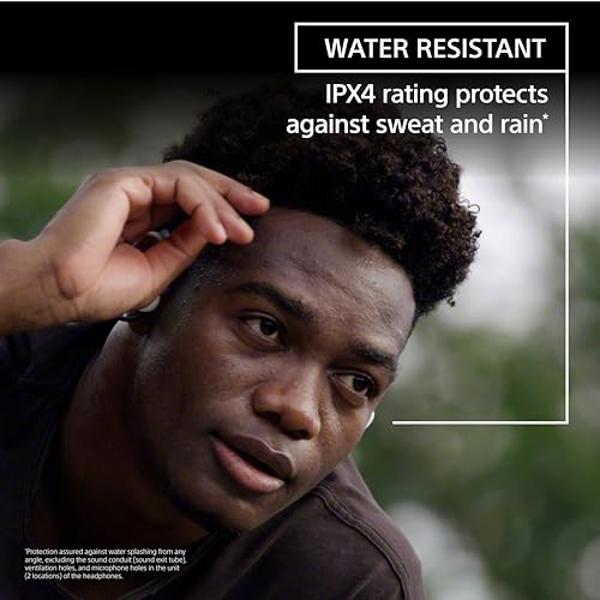 Sony Float Run Open-Ear Bluetooth Wireless Sport Headphones for Running and Exercise with Mic and IPX4 Water Resistance, WIOE610/B