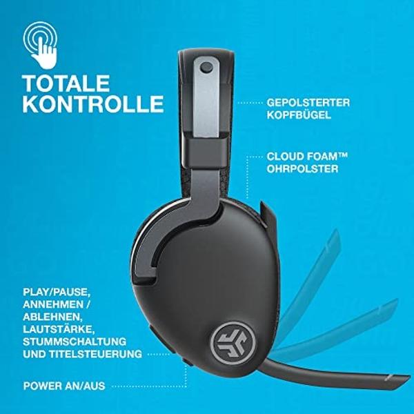 WAVEFUN Wireless Headphones with Ear Hook, XBuds Bluetooth Earbuds Over Ear IPX7 Waterproof Sports Workout Outdoor Headsets Super Bass with Earhooks 15 Hours Music Time with Mic (G