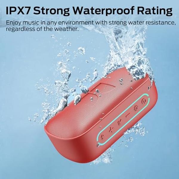 Monster S150 Bluetooth Speaker, Strong Bluetooth 5.4, IPX7 Waterproof Wireless Speaker, Support Sulti-Channel Connection, HD Hands-Free Calling, Compact Design Bluetooth Speakers