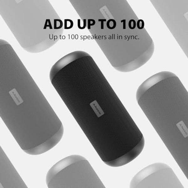 Monster Bluetooth Speaker, IPX8 Shower Speaker Waterproof, Bluetooth 5.4 with Loud HD Sound and Robust Bass, Extra Long Playtime Punchy, for Home, Beaches Portable Wireless Outdoor
