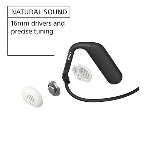 Sony Float Run Open-Ear Bluetooth Wireless Sport Headphones for Running and Exercise with Mic and IPX4 Water Resistance, WIOE610/B