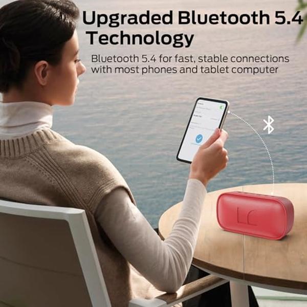 Monster S150 Bluetooth Speaker, Strong Bluetooth 5.4, IPX7 Waterproof Wireless Speaker, Support Sulti-Channel Connection, HD Hands-Free Calling, Compact Design Bluetooth Speakers