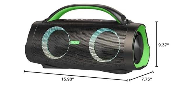 Altec Lansing LifeJacket 2 - Waterproof Bluetooth Speaker, Floating Portable Speaker for Travel & Outdoor Use, Deep Bass & Loud Sound, 30 Hour Playtime, 2.80 x 7.50 x 3.11 Inches