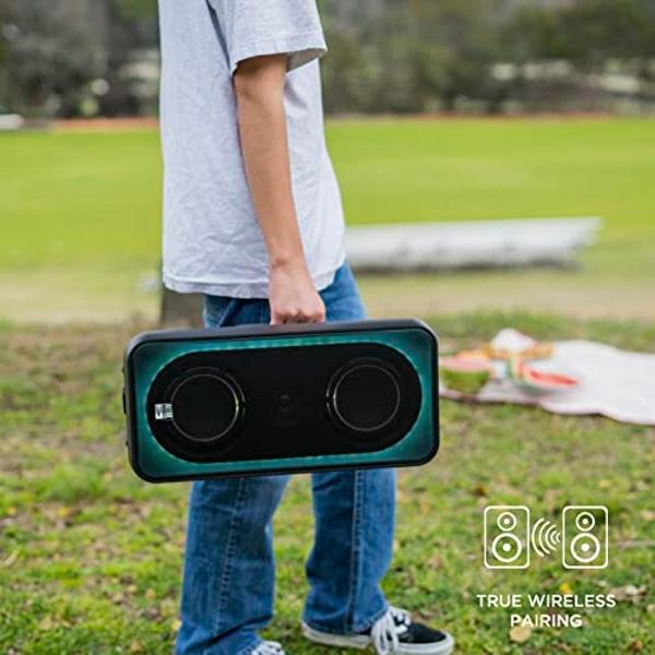 JBL Charge 5 - Portable Bluetooth Speaker with Megen Hardshell Travel Case with IP67 Waterproof and USB Charge Out (Blue)