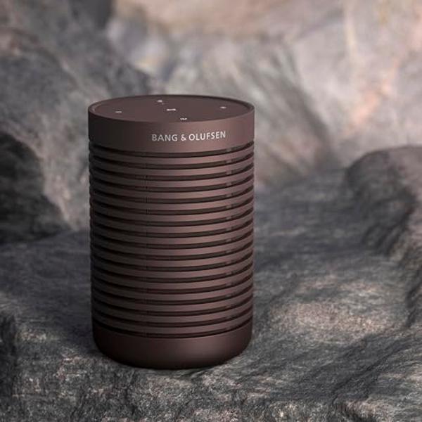 Bang & Olufsen Beosound Explore - Wireless Portable Outdoor Bluetooth speaker, IP 67 Dustproof and Waterproof, Chestnut