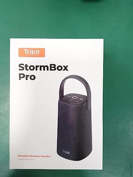Tribit StormBox Pro Portable Bluetooth Speaker with High Fidelity 360 Sound, Bluetooth 5.3, 3 Drivers with 2 Passive Radiators, Built-in XBass, 24H Playtime, IP67 Waterproof for Ou