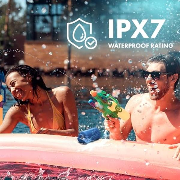 OontZ Ultra Portable Bluetooth Speaker 5.0 - IPX7 Waterproof, 14W Enhanced Sound, 20-Hr Battery, 100ft Range, Deep Bass and Clear Audio, Durable Shower Speaker for Pool or Beach (S
