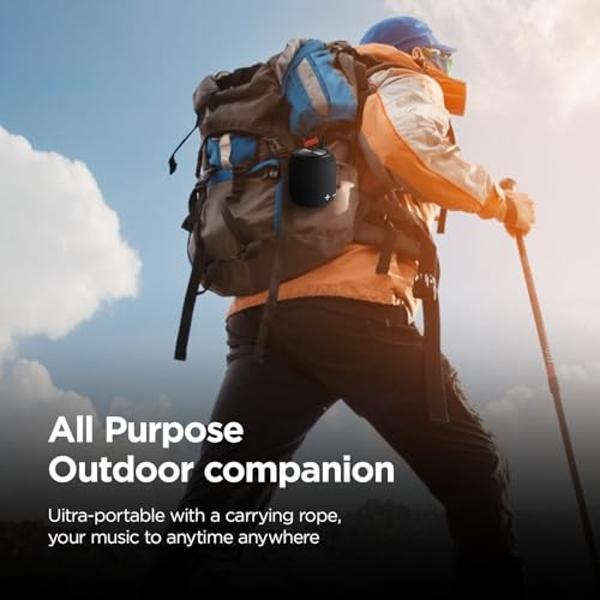 Sanag Portable Speaker, Bluetooth 5.0 Dual Pairing Wireless Mini Speaker, 360 HD Surround Sound & Rich Stereo Bass 24H Playtime IP67 Waterproof for Travel Outdoors Home and Party B