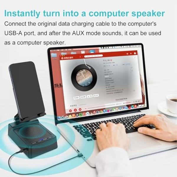 Monster Rockin' Roller 270 Portable Indoor/Outdoor Wireless Speaker, 200 Watts, Up to 100 Hours Playtime, IPX4 Water Resistant, Qi Charger, Connect to Another TWS Speaker (Slate)