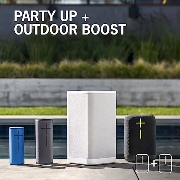 Ultimate Ears EPICBOOM, Portable Waterproof Bluetooth Speaker, Big Bass, 360-Degree Sound, Wireless Speakers, IP67, 17Hr Battery, USB C - White