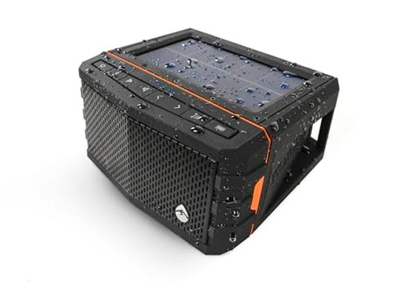 ECOXGEAR Sol Jam Solar-Powered Waterproof Bluetooth Portable Speaker (Black)