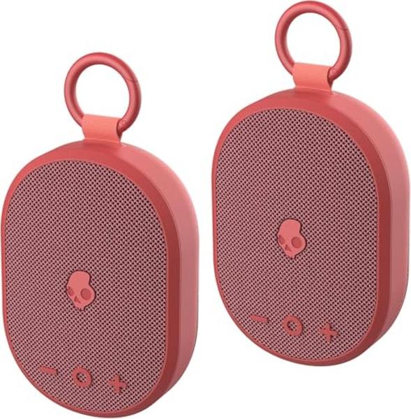 Skullcandy Kilo Wireless Bluetooth Speaker Bundle - (2) IPX7 Waterproof Mini Bluetooth Speakers with 24 Hour Battery, Downward Firing Passive Radiators, and True Wireless Pairing