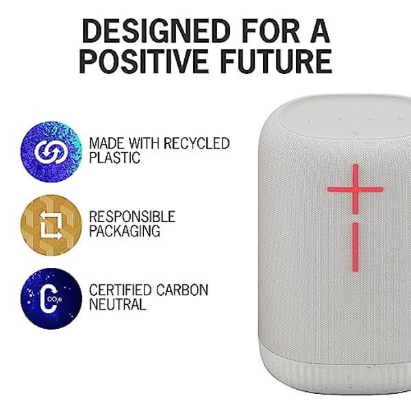 Ultimate Ears EPICBOOM, Portable Waterproof Bluetooth Speaker, Big Bass, 360-Degree Sound, Wireless Speakers, IP67, 17Hr Battery, USB C - White