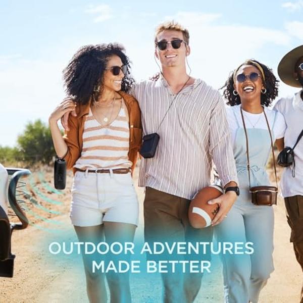 OontZ Cylinder Portable Bluetooth Speaker 5.0 - IPX7 Waterproof, 14W Enhanced Sound, 20-Hr Battery, 100ft Wireless Range, Deep Bass and Clear Audio, Durable Shower Speaker for Pool