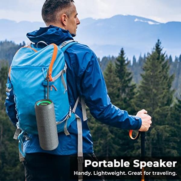 Sanag Portable Bluetooth Speaker Wireless Small Speaker Stereo Sound IP67 Waterproof for Outdoors Travel Home and Party Red
