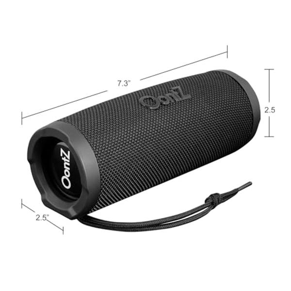 OontZ Cylinder Portable Bluetooth Speaker 5.0 - IPX7 Waterproof, 14W Enhanced Sound, 20-Hr Battery, 100ft Wireless Range, Deep Bass and Clear Audio, Durable Shower Speaker for Pool