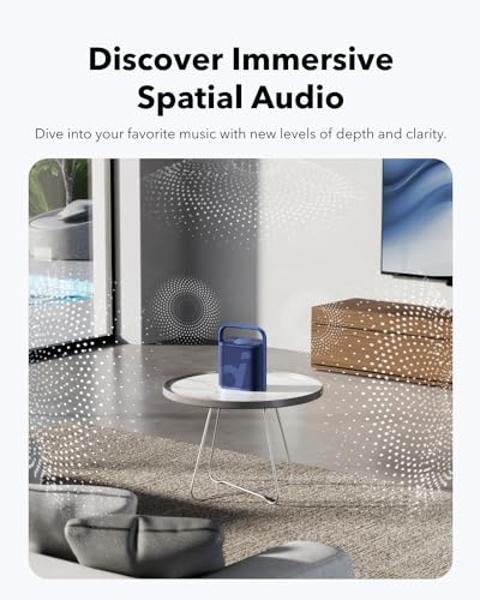 Soundcore Motion X500 Bluetooth Speaker with Spatial Audio, Hi-Res Sound, 3-Channel Audio, Upward Firing Driver, Ambient Light