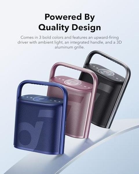 Soundcore Motion X500 Bluetooth Speaker with Spatial Audio, Hi-Res Sound, 3-Channel Audio, Upward Firing Driver, Ambient Light