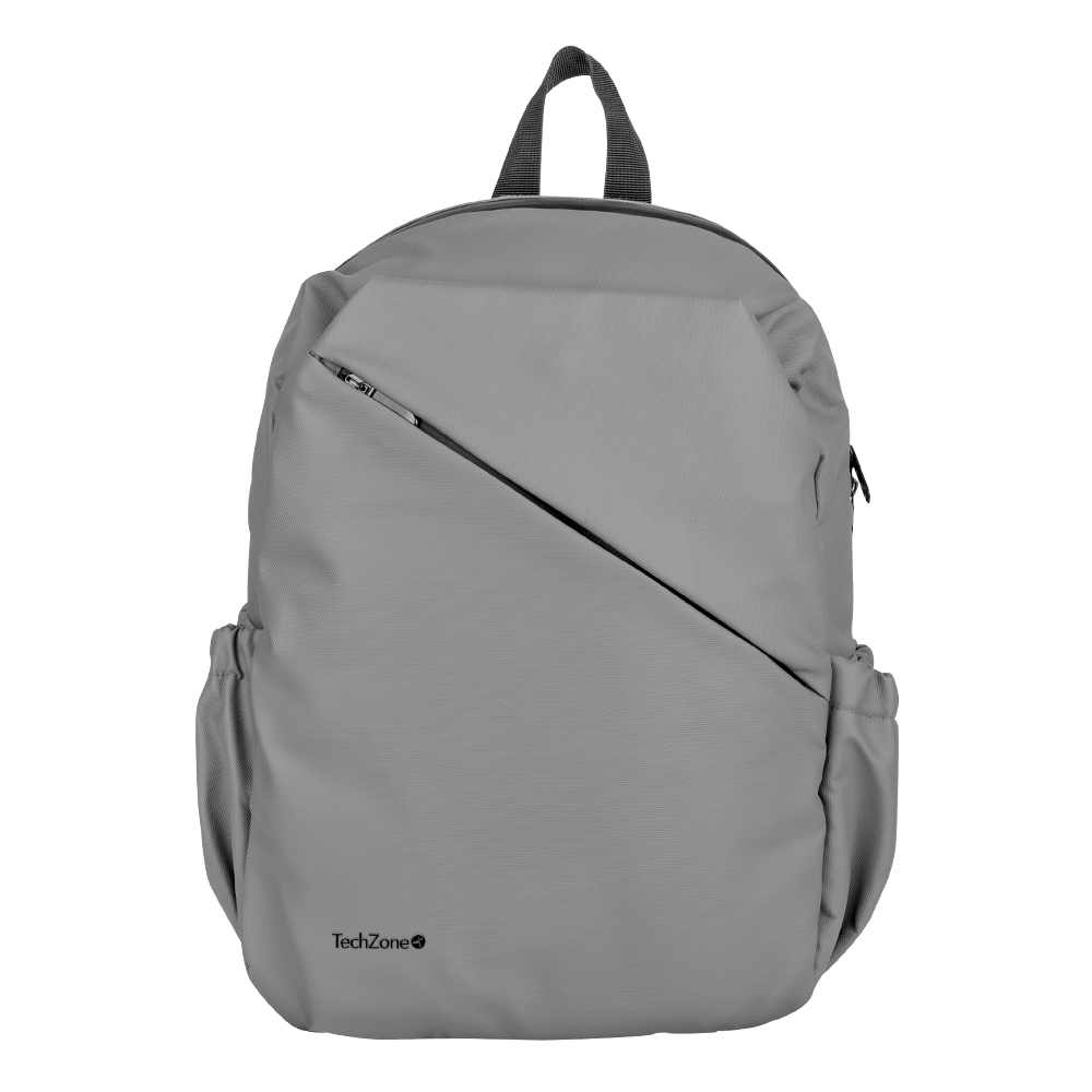 Mochila Techzone Style Backpack 16 Pulgadas Gris Gris Liso