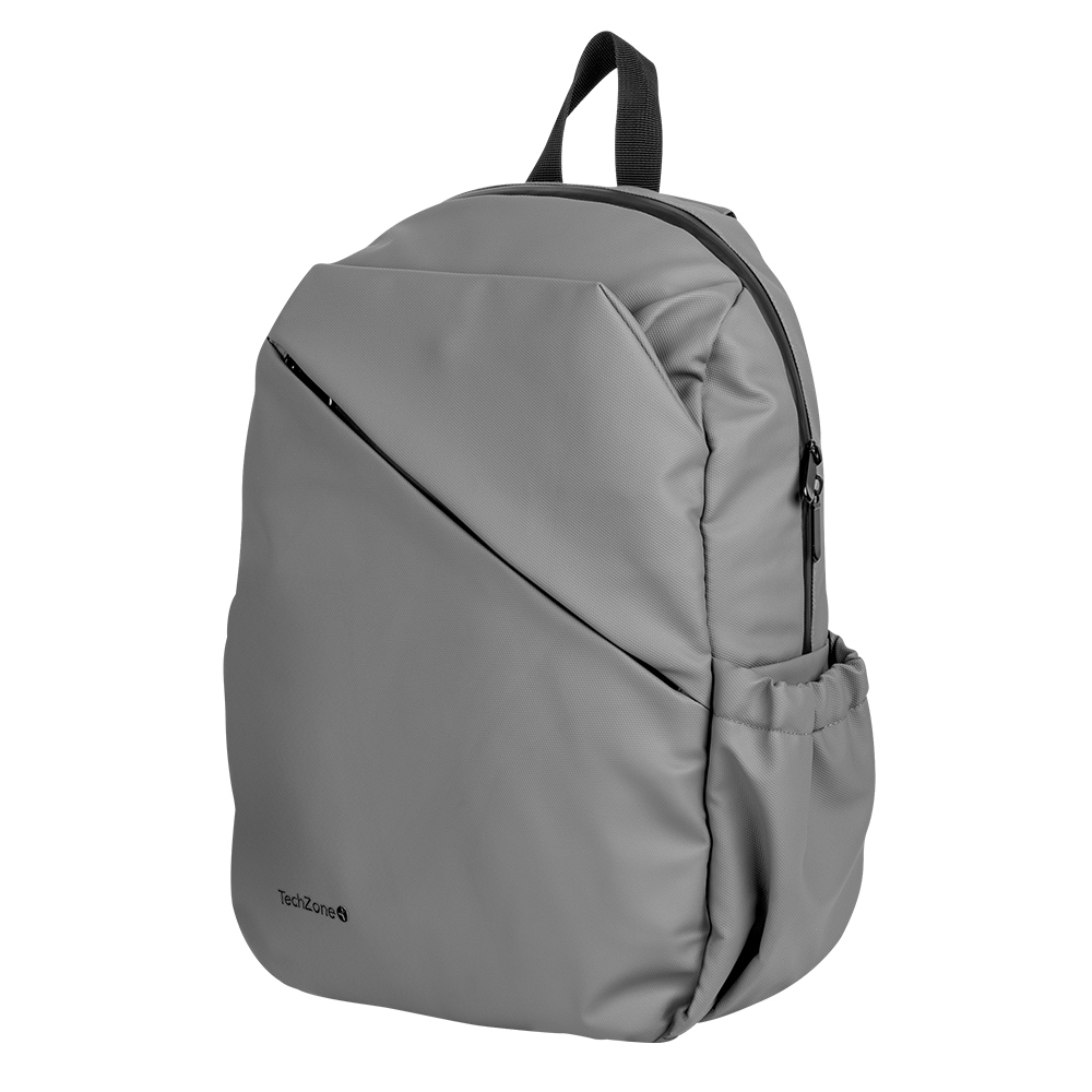 Mochila Techzone Style Backpack 16 Pulgadas Gris Gris Liso