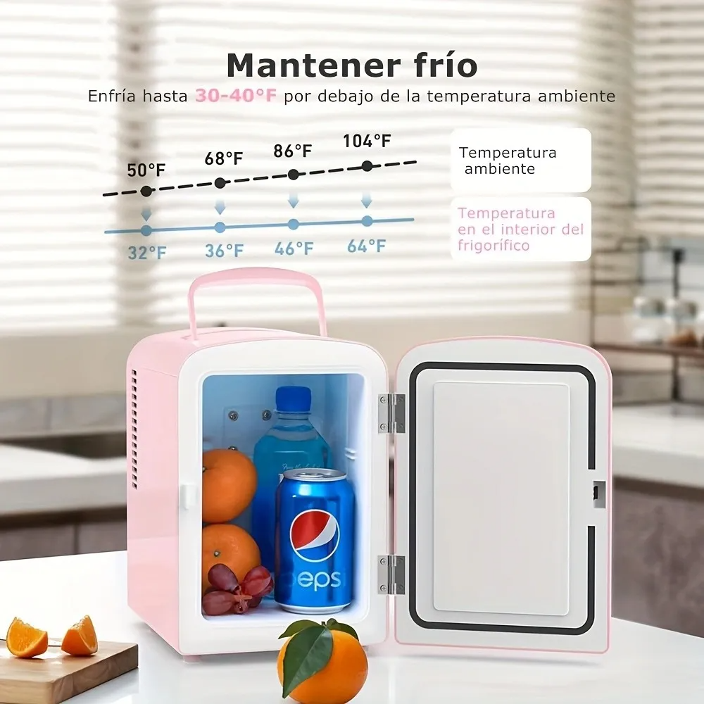 Frigobar Mini Refrigerador Portabilidad 4l Hogar / Vehícul.