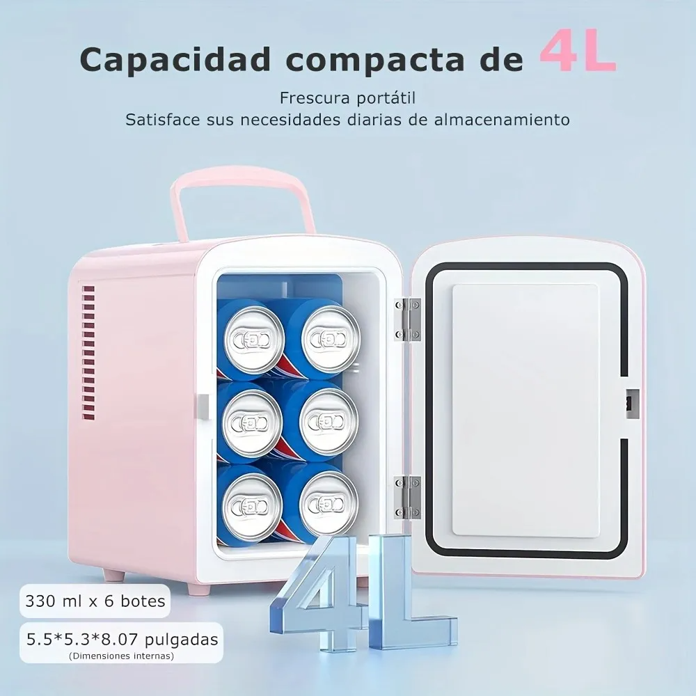 Frigobar Mini Refrigerador Portabilidad 4l Hogar / Vehícul.