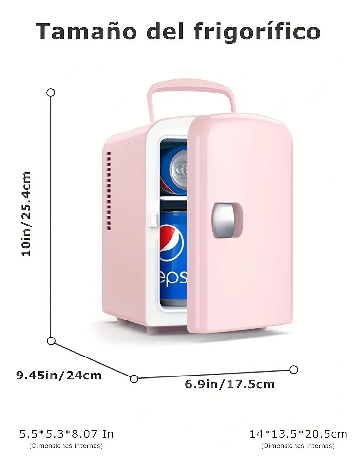 Frigobar Mini Refrigerador Portabilidad 4l Hogar / Vehícul.