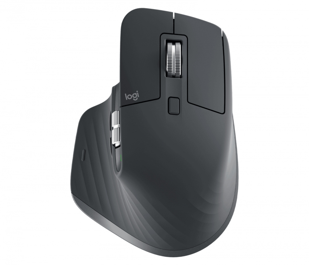 Mouse Ergonómico Logitech Óptico MX Master 3s, Inalámbrico, Bluetooth, 8000DPI, Grafito. 
