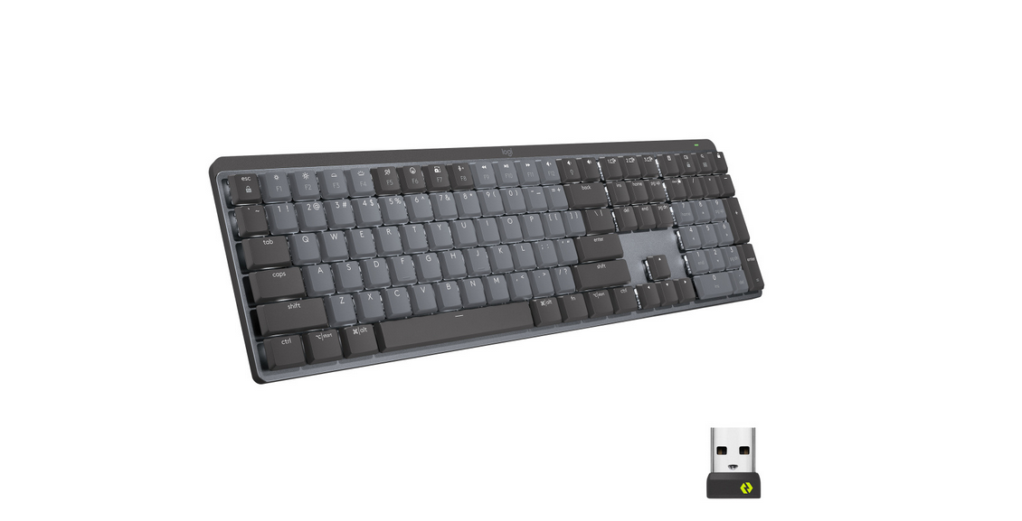 Teclado Logitech MX Mechanical, Inalámbrico, Bluetooth, Grafito (Español).