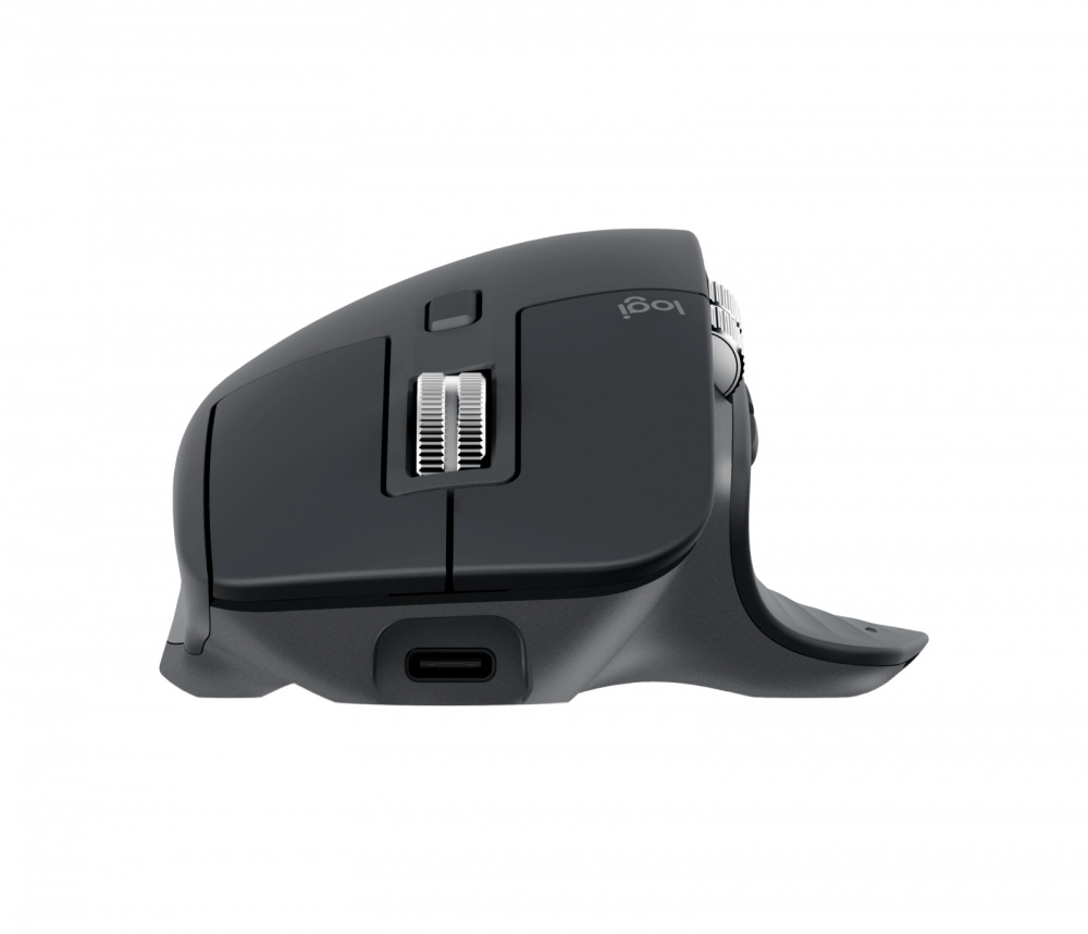 Mouse Ergonómico Logitech Óptico MX Master 3s, Inalámbrico, Bluetooth, 8000DPI, Grafito. 